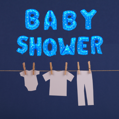 baby shower blue.