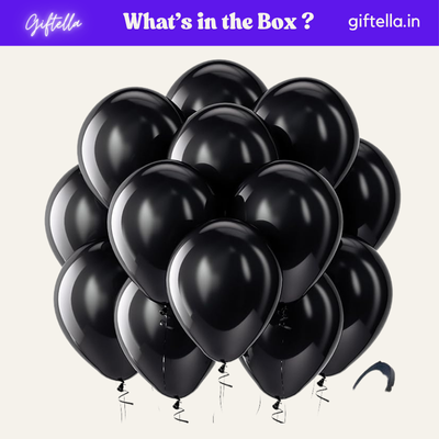 black metallic Balloons