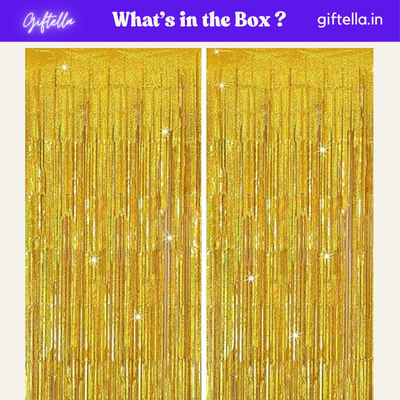 gold foil curtain