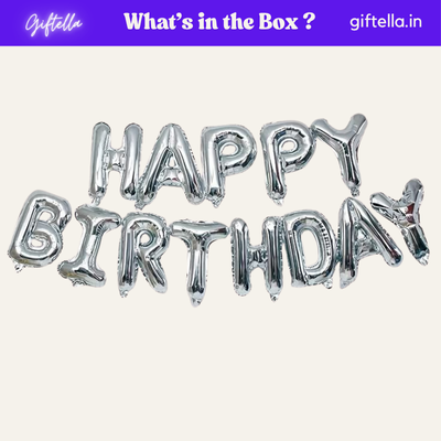 hbd silver foil set