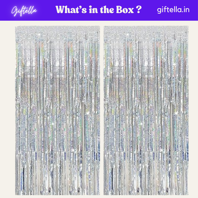 silver foil curtain