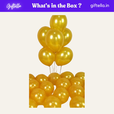 simple golden balloons